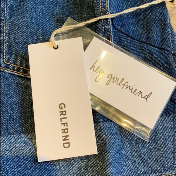 GRLFRND DENIM Heidi Patchwork Dress NWT - Picture 6 of 7